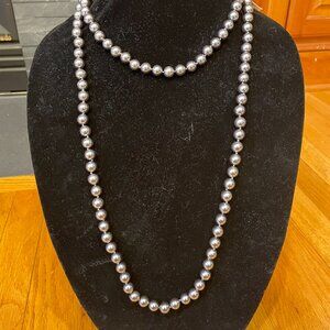 Grey string of pearls (faux pearls), White House Black Market